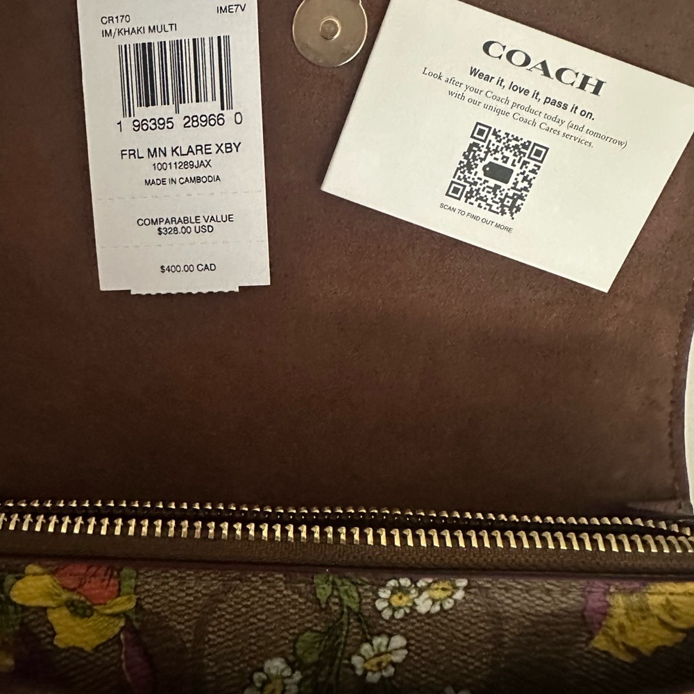 Coach signature floral bag - Picture 9 of 9